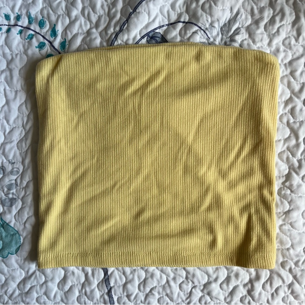 American Eagle yellow tube top